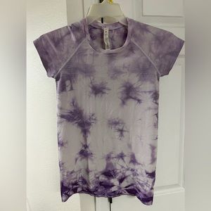 lululemon athletica Purple Tie-Dye Short Sleeve Tee
